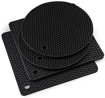 Smithcraft Silicone heat resistant trivet mat set of 4 hot pad for pot holder counter top protect... | Amazon (US)