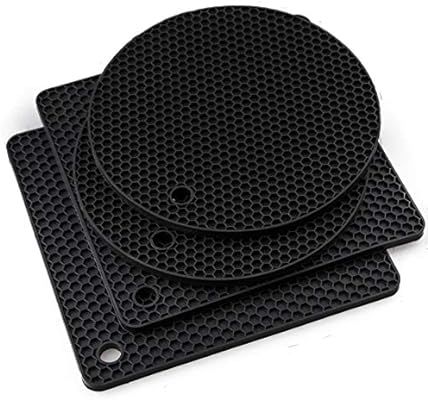 Smithcraft Silicone heat resistant trivet mat set of 4 hot pad for pot holder counter top protect... | Amazon (US)