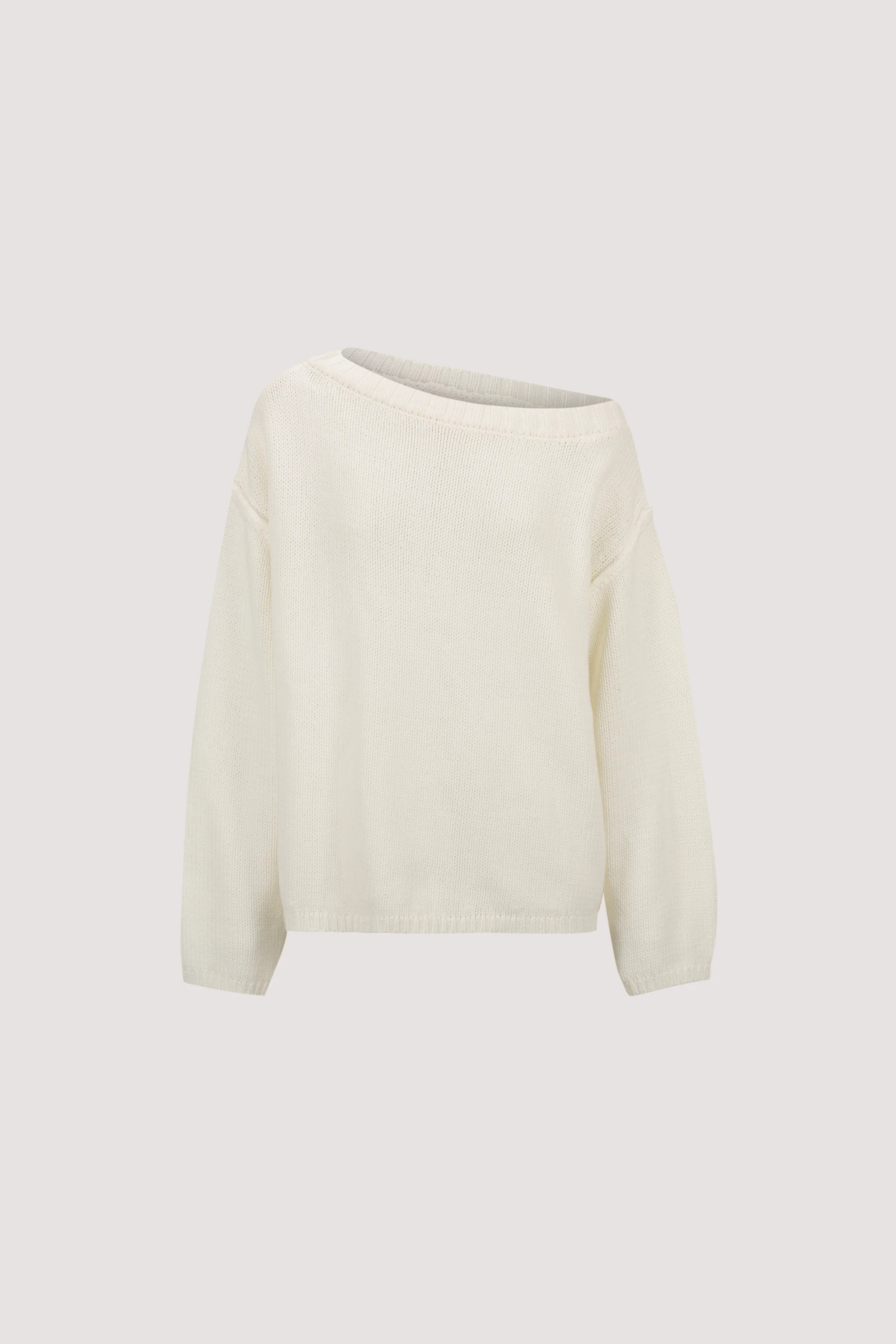 LEISLE CREAM ASYM KNIT JUMPER | DISSH
