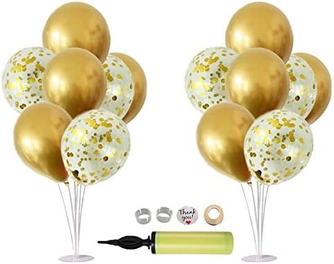 Balloon Stand, Gold Balloon Centerpieces for Tables, Baby Shower Gender Reveal Graduation Party D... | Amazon (US)
