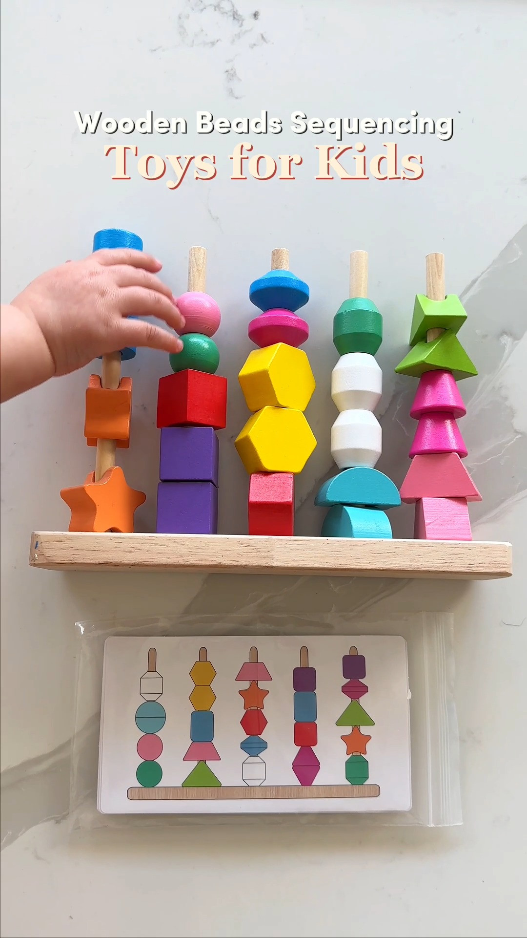 If pulling your little one away from tablets and screens leads to instant meltdowns, introducing hands-on, tactile learning toys can be a total game-changer 🪵 Building core developmental skills should feel like play, not schoolwork. The Hieoby Wooden Beads Sequencing Toy uses colorful wooden shapes, pattern cards, and lacing cords to guide kids through matching, stacking, and threading games. Great buy if you want a versatile wooden sequencing and lacing set that develops early math, pattern recognition, and fine motor control. 🧩  #hieoby #montessoritoys #screenfreeplay #woodentoys #preschoollearning #educationaltoys #toddlerstyle #playroomideas 

#LTKmomlife #LTKBaby #LTKKids
