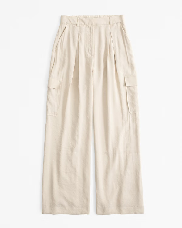 Drapey Tailored Cargo Pant | Abercrombie & Fitch (US)
