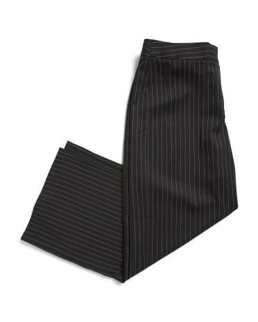 Pinstripe Trouser Pants for Women | Polyester/Rayon/Elastane | Marshalls