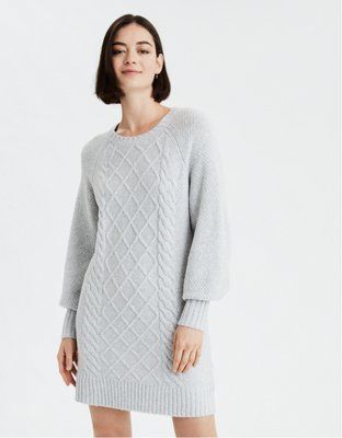 AE Cable Knit Sweater Dress | American Eagle Outfitters (US & CA)