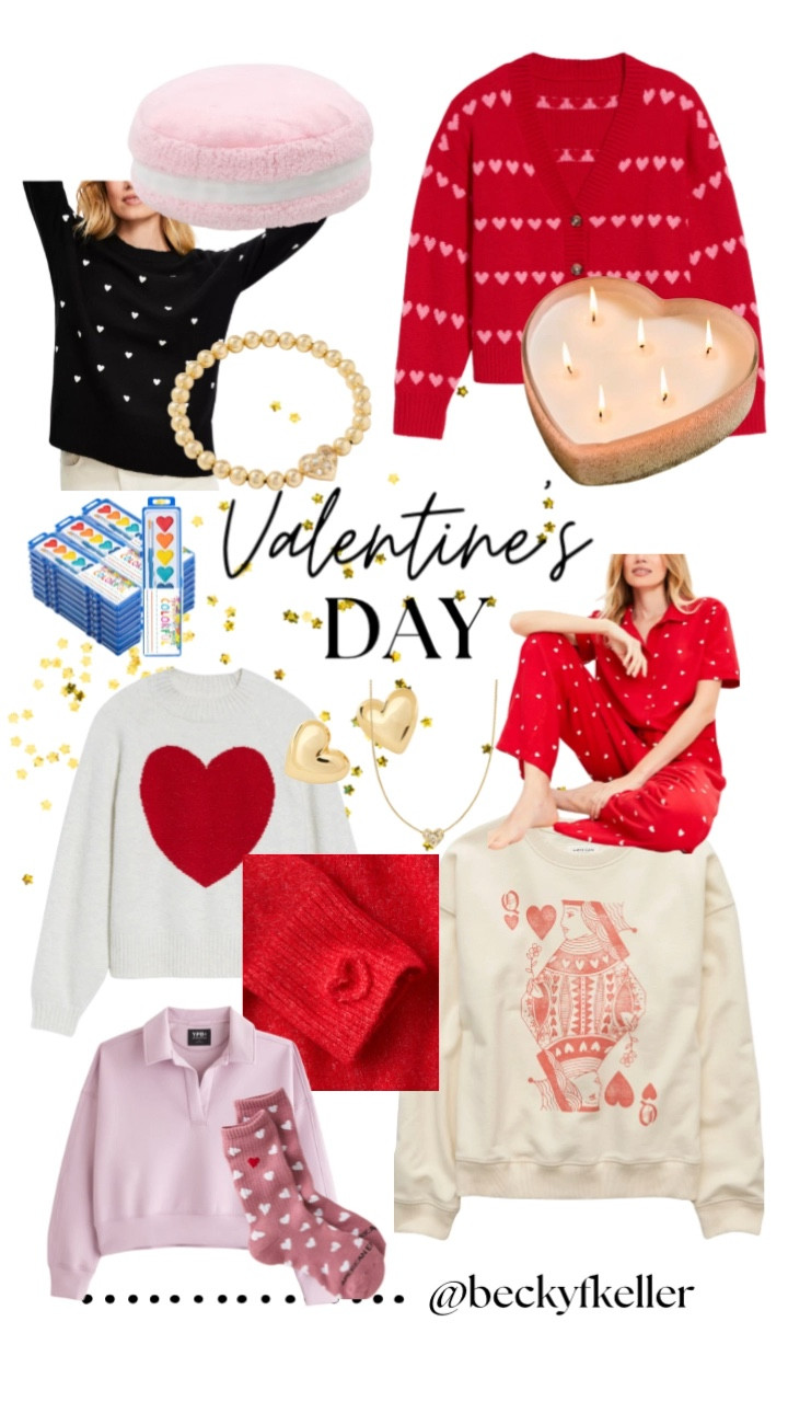 Cute Valentine’s Day sweaters, decor and jewelry 

#LTKHome #LTKSeasonal #LTKFindsUnder50