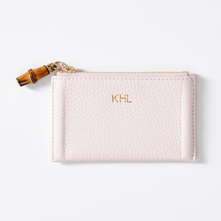 Emily Bamboo Leather Card Case | Mark and Graham
