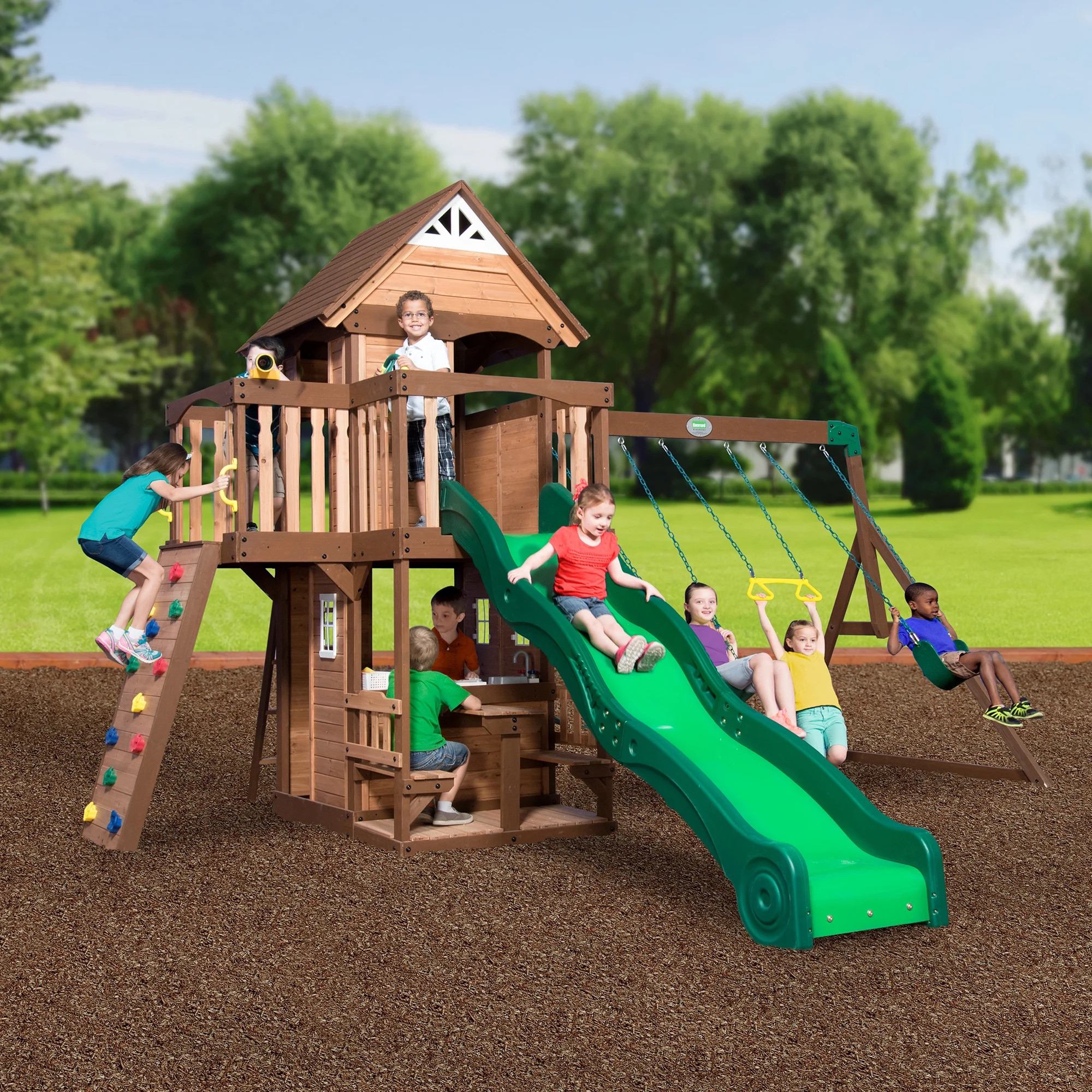 Backyard Discovery Mount Triumph Swing Set | Walmart (US)