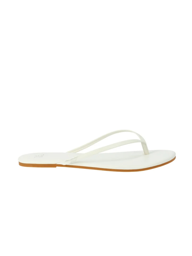 Time and Tru Women's Barely There Sandals, Wide Width Available | Walmart (US)
