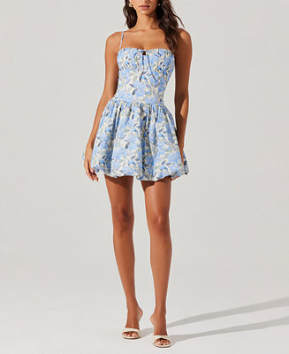 ASTR the Label Women's Larissa Bubble-Hem Mini Dress - Macy's | Macy's
