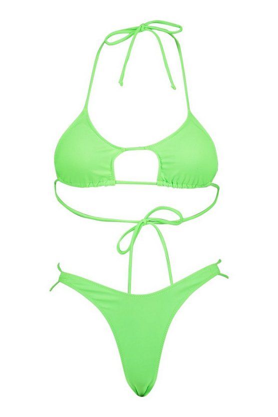 Stringy Teeny Tie Triangle Bikini | Boohoo.com (US & CA)