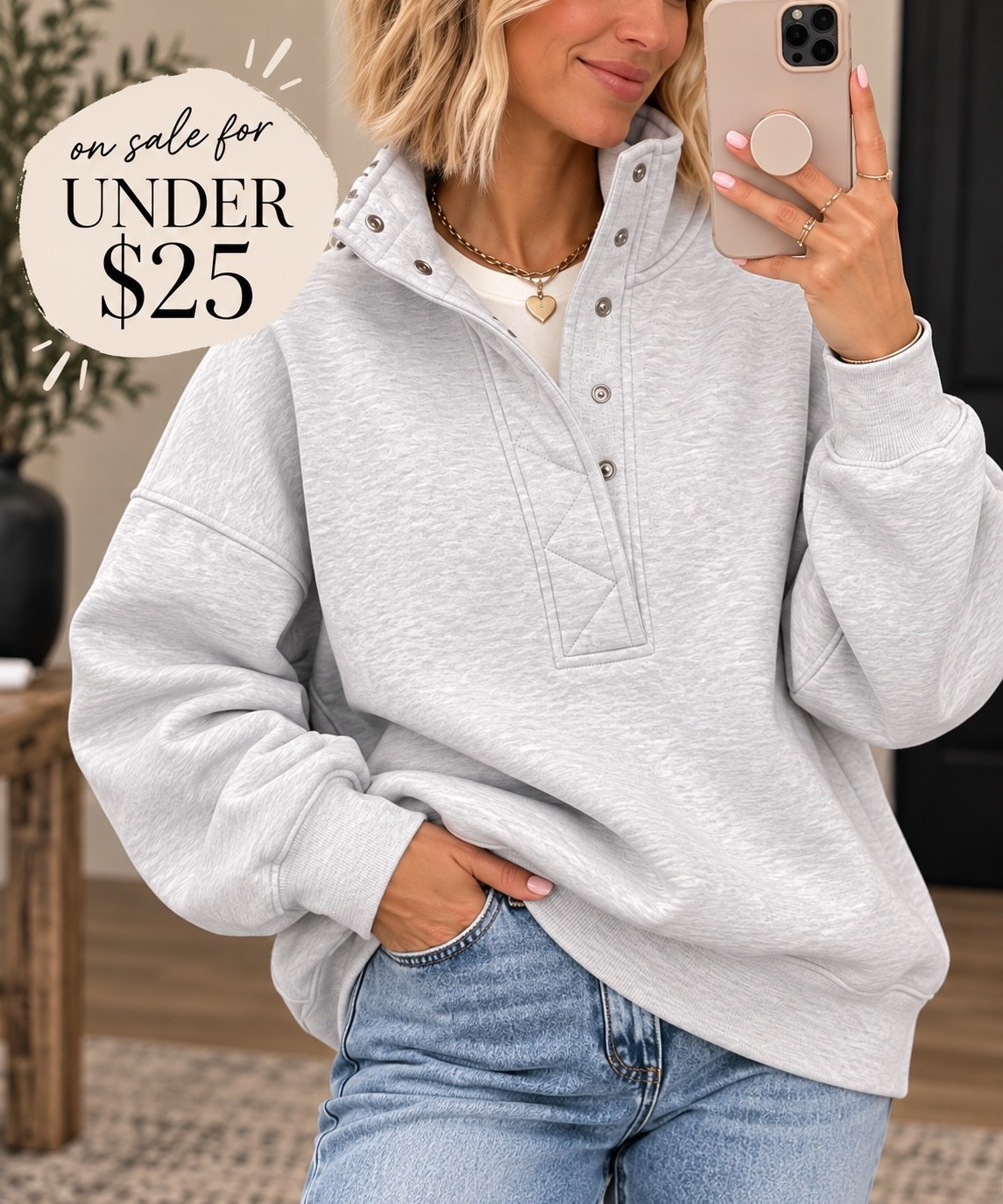 Adorable Henley button sweatshirt under $25

#LTKootd #LTKmomlife #LTKOver40