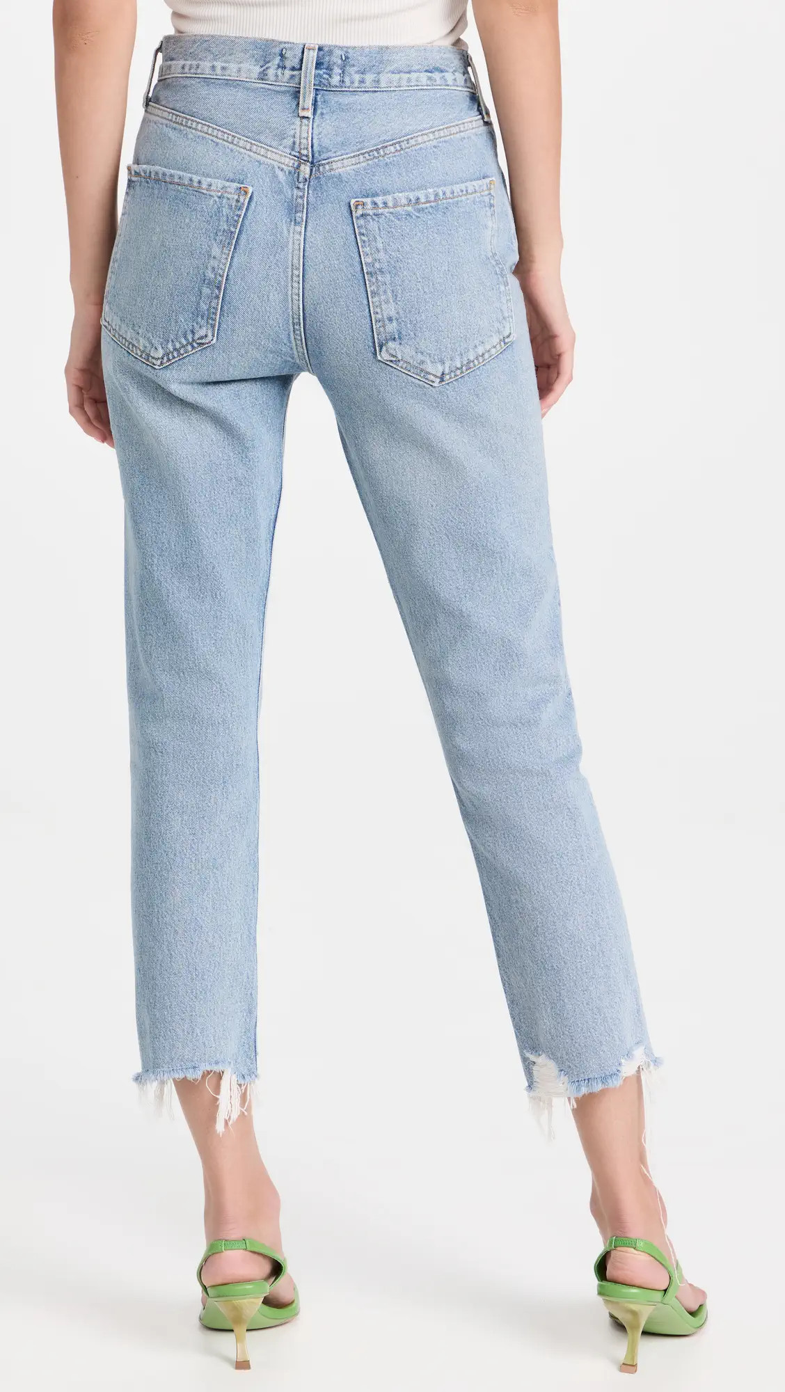 AGOLDE Riley High Rise Straight Crop Jeans | Shopbop | Shopbop