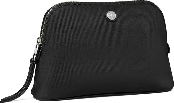 Tory Burch Small Dome Nylon Cosmetic Case in Shale Rock at Nordstrom | Nordstrom