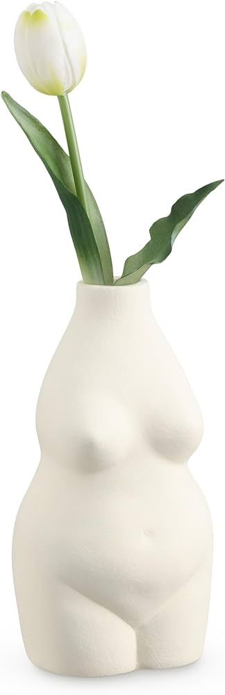 Amazon.com: Navaris Female Form Vase - Ceramic Bum Vase for Flowers - Curvy Body Woman Shaped Hom... | Amazon (US)
