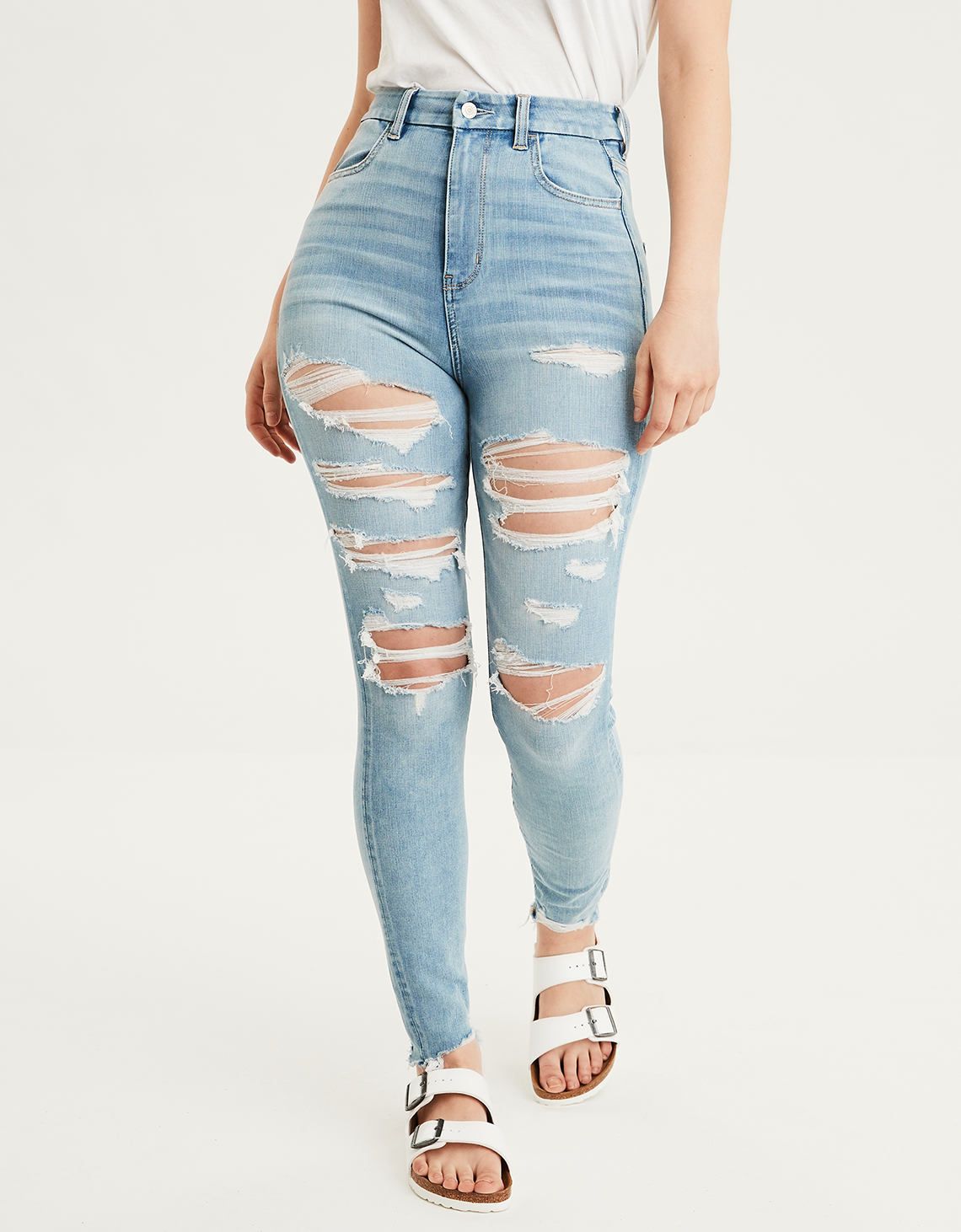 AE 360 Ne(X)t Level Curvy Highest Waist Jegging, Crushed Ice | American Eagle Outfitters (US & CA)