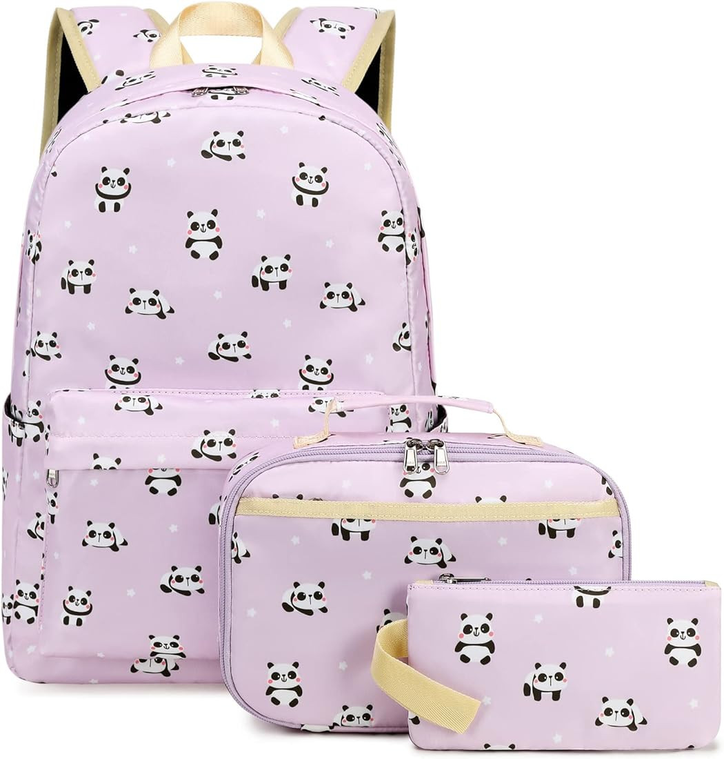 Octsky Kids Backpack for School Girls Backpack with Lunch Box Set Elementary High School Book Bag... | Amazon (US)