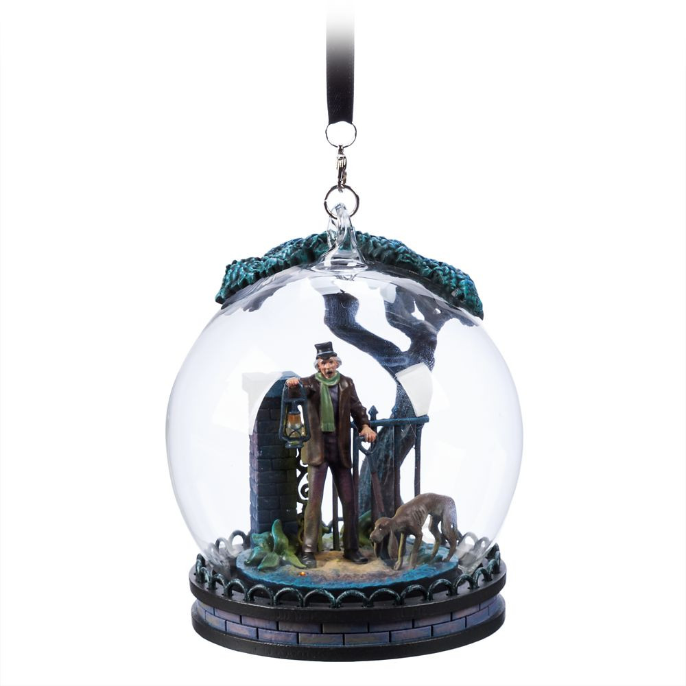 Caretaker and Dog Light-Up Living Magic Sketchbook Ornament – The Haunted Mansion | Disney Store