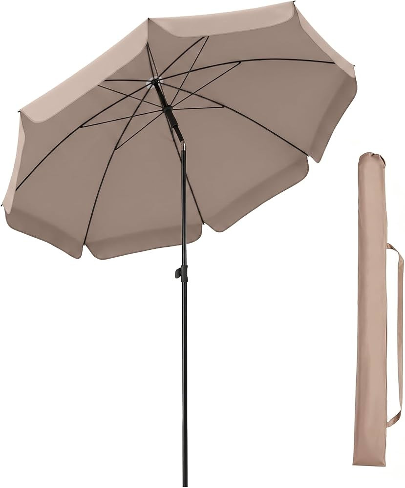 Sekey Sonnenschirm Balkon 200cm mit Schutzh\u00fclle Sonnenschirm Strand f\u00fcr Balkon Garten &... | Amazon (DE)
