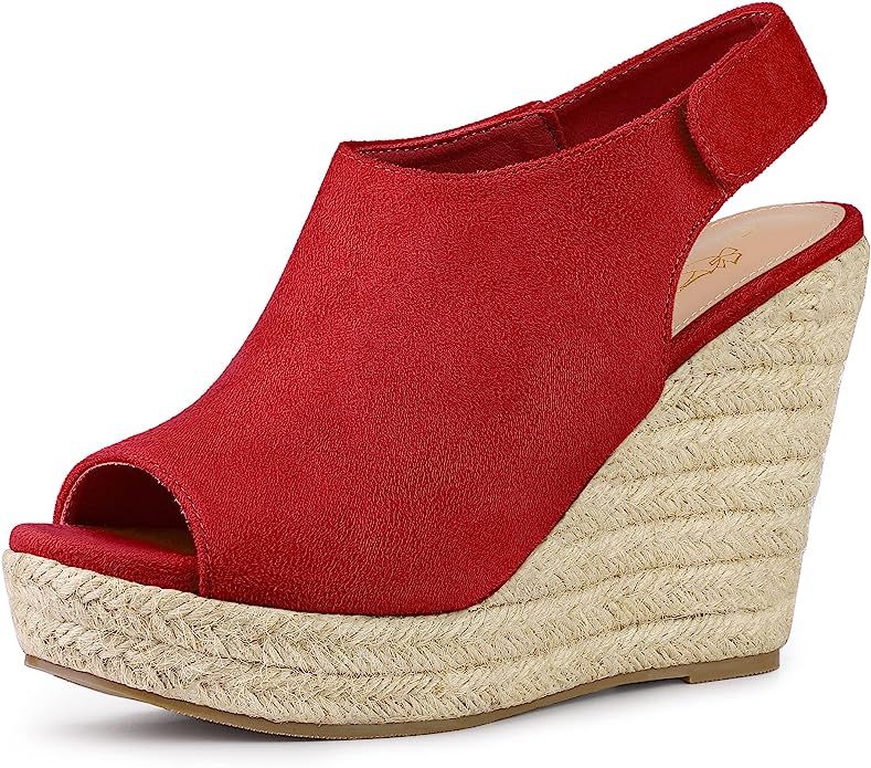 Perphy Platform Heels Espadrille Wedges Sandals for Women | Amazon (US)