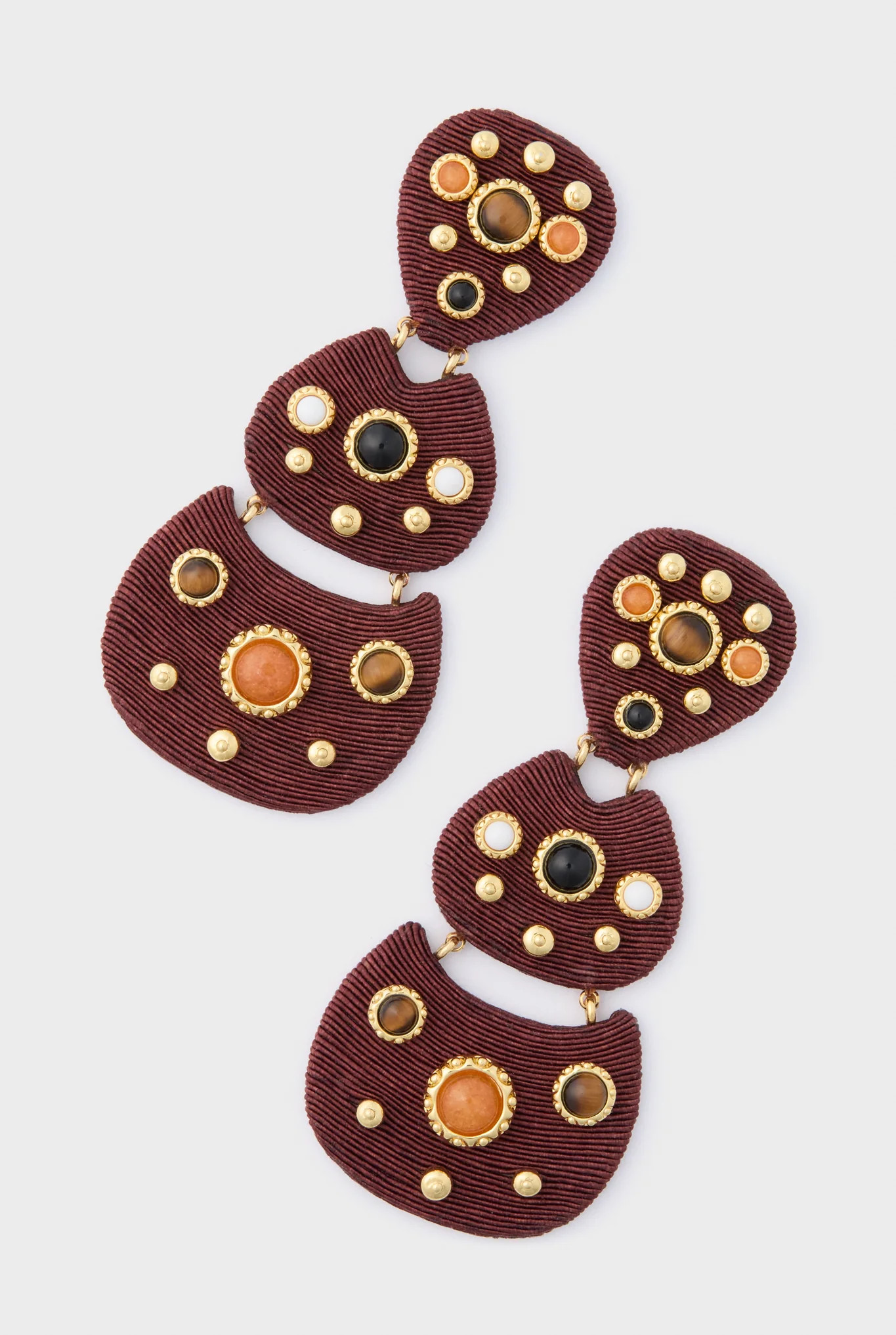 Chocolate Gemstone Knox Earrings | Tuckernuck (US)