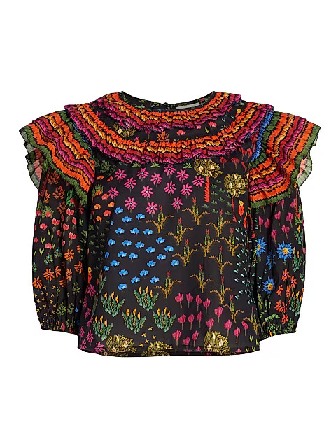 Fuit Garden Cotton Blouse | Saks Fifth Avenue
