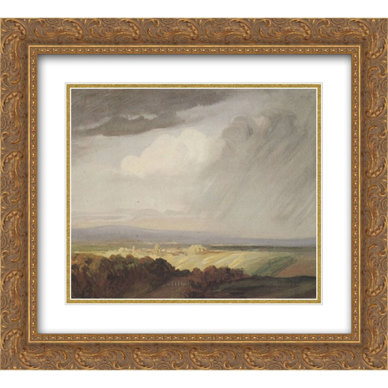 Theophile Steinlen 2x Matted 22x20 Gold Ornate Framed Art Print 'Thunderstorms Over the Valley ' | Walmart (US)