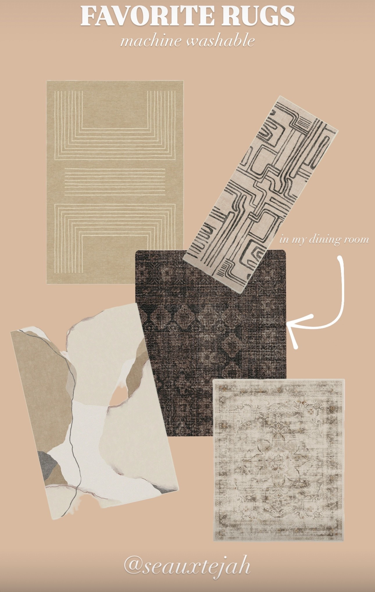 some rugs I’ve been keeping my eye on to add into the house, including one we already have in our dining room. easily one of my favorite machine washable rug brands! 

#LTKHome