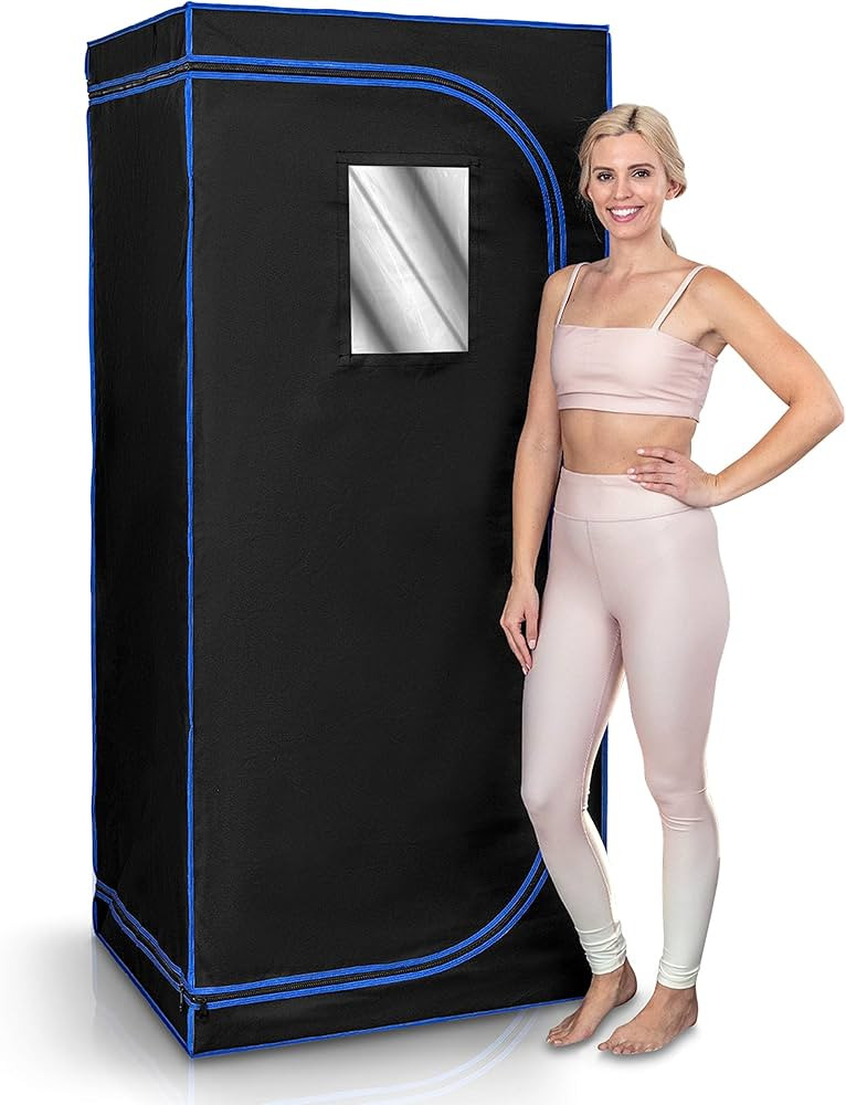 SereneLife Portable Full Size Infrared Home Spa| One Person Sauna | with Heating Foot Pad and Portab | Amazon (US)
