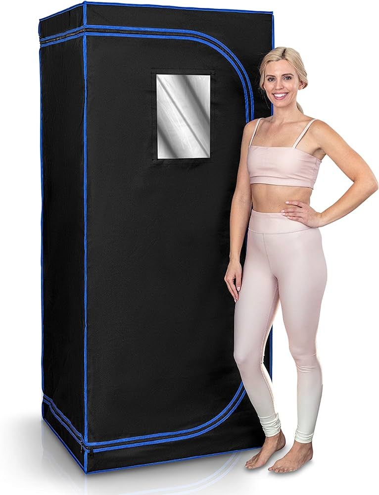 SereneLife Portable Full Size Infrared Home Spa| One Person Sauna | with Heating Foot Pad and Portab | Amazon (US)