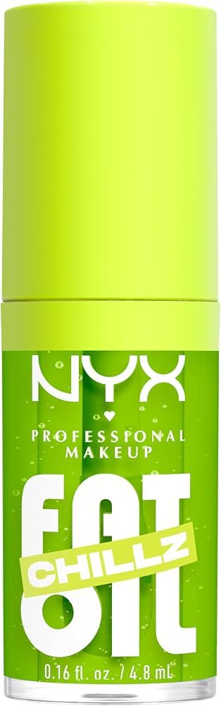 NYX PROFESSIONAL MAKEUP Fat Oil Chillz, Moisturizing, Shiny and Vegan Tinted Lip Gloss - Kiwi Fre... | Amazon (US)