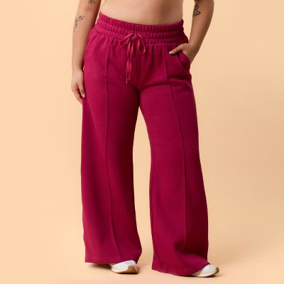 Blogilates Women's Travel Trouser High-Rise Wide Leg Sweatpants | Target