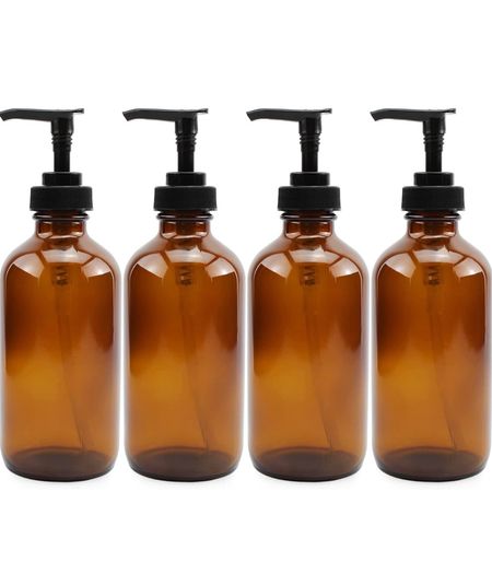 Amber bottles for kitchen and bathroom soaps , shampoo , conditioner 

#LTKbeauty #LTKstyletip #LTKhome