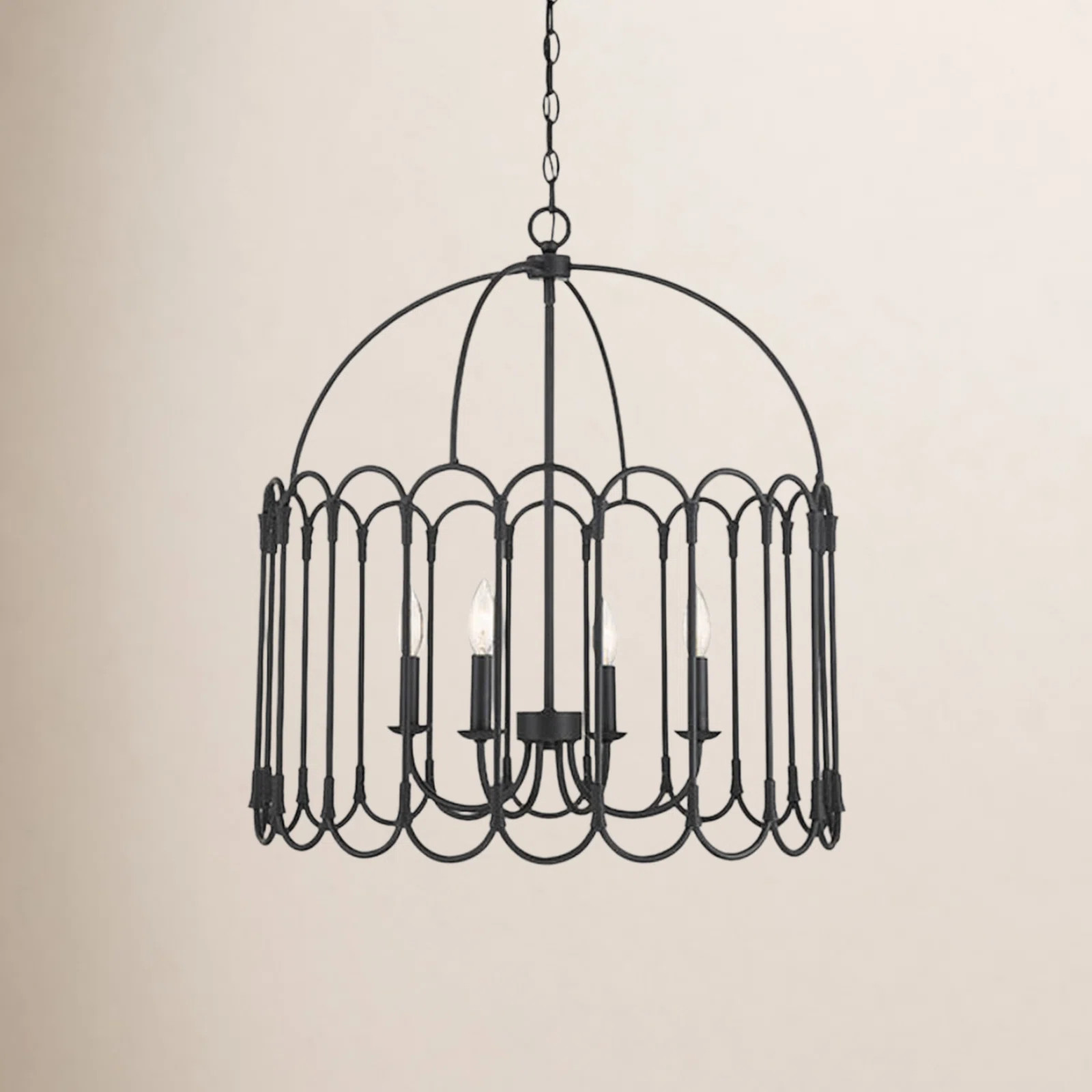 Darya 4 - Light Pendant in Matte Black | Wayfair North America