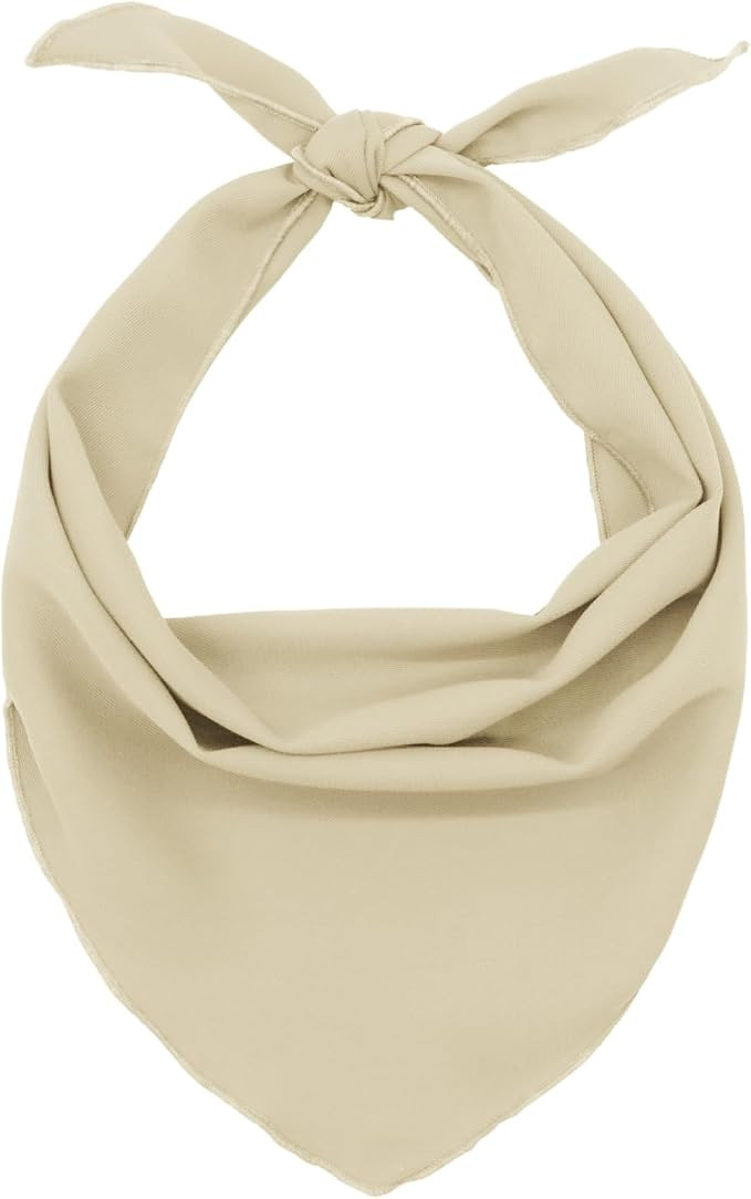 Triangular Bandanas for Women Men, Ladies Triangle Hair Bandana Mens Solid Color Neck Scarf for B... | Amazon (US)