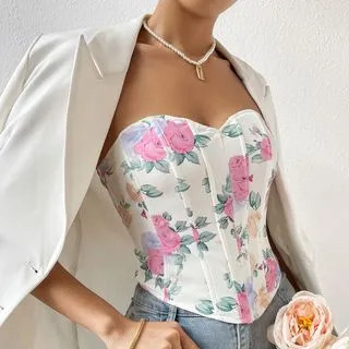 Floral Tube Top | YesStyle Global