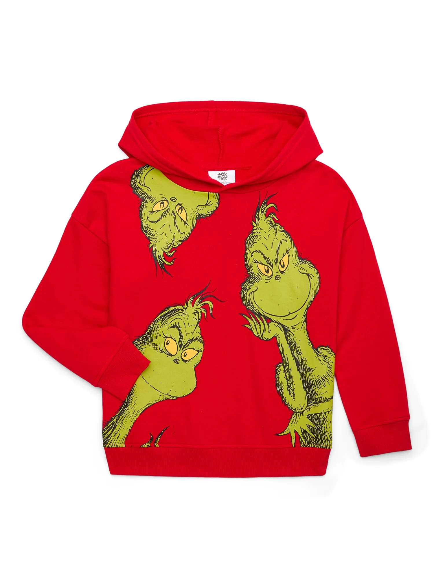The Grinch Boys’ Pullover Hoodie with Long Sleeves, Sizes 4-18 | Walmart (US)