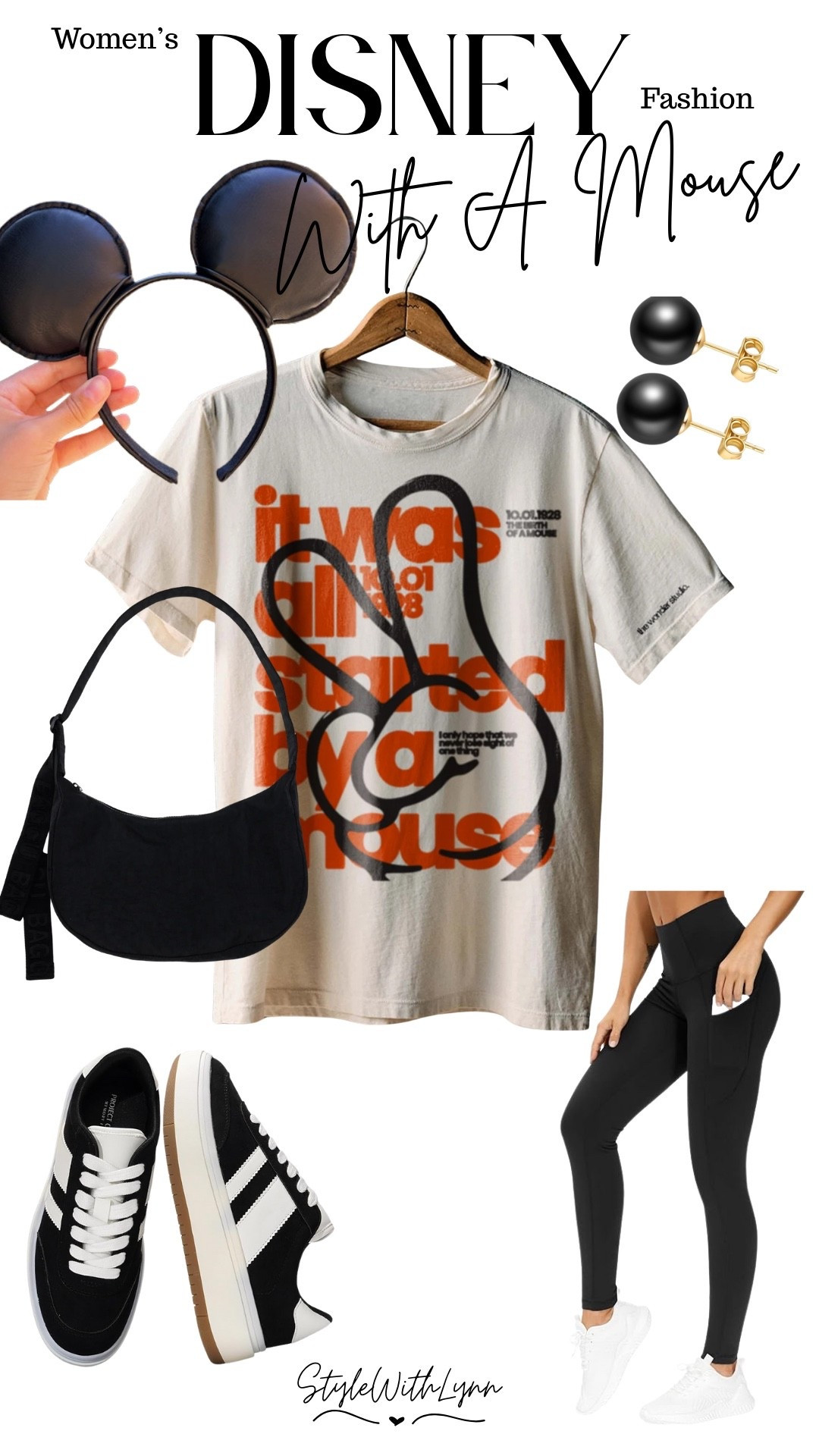 A chic Disney day look that’s comfy, classic, and park-perfect. From the statement graphic tee to sleek black accessories, this outfit is effortless magic for Disney days, travel days, or everyday wear. 🖤🎢
#DisneyStyle #DisneyOutfit

Disney outfit women
Disney fashion women
Mickey Mouse outfit
Disney casual outfit
Disney park outfit women
Disney inspired outfit
Mickey Mouse graphic tee
Disney mom outfit
Disney athleisure outfit
Black Disney outfit
Minimal Disney outfit
Stylish Disney outfit
Disney trip outfit ideas
Disney vacation outfit
Disney street style
Disney aesthetic outfit
Comfortable Disney outfit
What to wear to Disney World women
What to wear to Disneyland women
Disney outfit with leggings
Disney accessories women




#LTKTravel #LTKootd