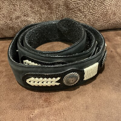 BLACK WESTERN STYLE ORNATE MEN’S BELT-UNMARKED SIZE-JUSTIN BOOTS BELT 703 BK | eBay US