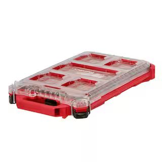 Milwaukee PACKOUT 5-Compartment Low-Profile Compact Small Parts Organizer 48-22-8436 - The Home D... | The Home Depot