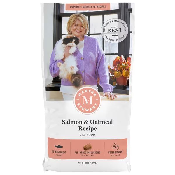 Martha Stewart Pet Food Salmon & Oatmeal Recipe Dry Cat Food | Chewy.com