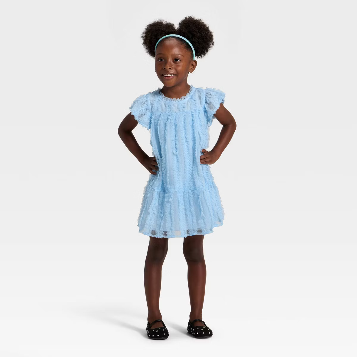 Toddler Girls' Tulle Dress - Cat & Jack™ Light Blue | Target