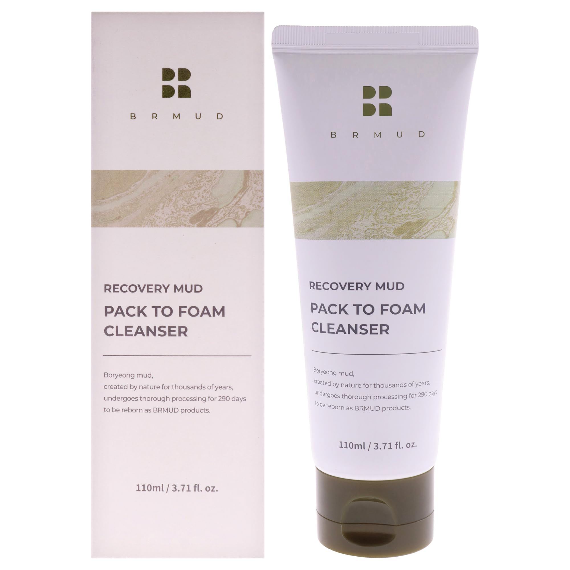 BRMUD Relief Mud Pack to Foam Cleanser - 2-in-1 Purifying & Hydrating Korean Foaming Clay Mask Fa... | Amazon (US)