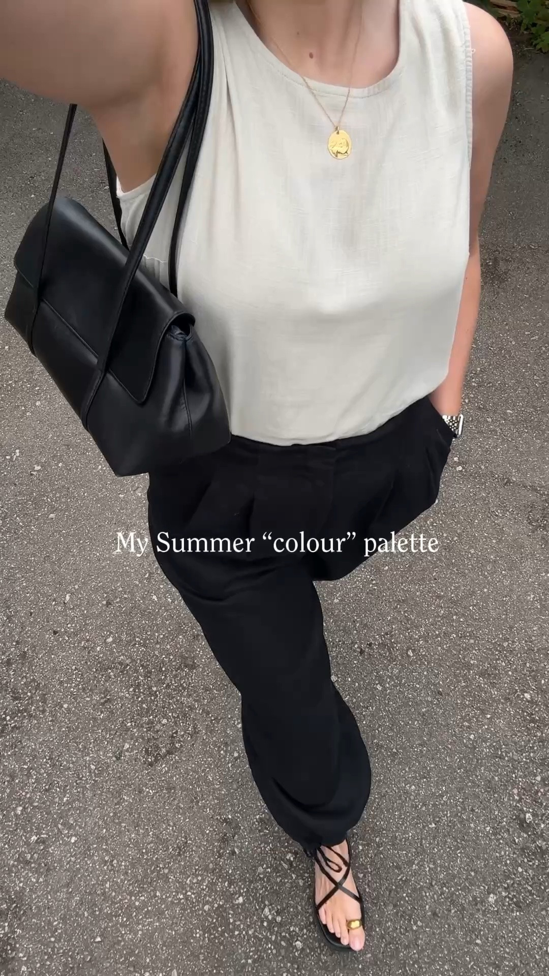 There’s nothing wrong with actual colour but there’s also nothing wrong with embracing shades and tones like black, white and neutrals. Dress in what makes you 🫵🏼 feel good 🖤

AD | Gifted Items seen in this reel:
• Basket bag
• Gingham dress
• Ecru Top with Black Squiggle
• Wedge Flip Flops
• Pollka dot dress

Old Items (I’ve linked similar where possible):
• Mesh Mary-Jane Flats - Mango last year
• Beige Jumper - Nobody’s Child 2 years old
• Black 2 strap chunky sandals - Zara last year

#LTKuk #LTKsummer #LTKeurope