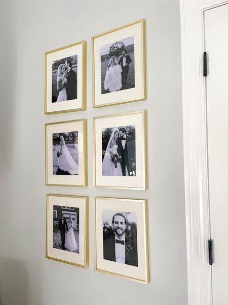 Gold gallery wall picture frames. Gold picture frames. Wedding photo frames 

#LTKhome #LTKunder50 #LTKunder100