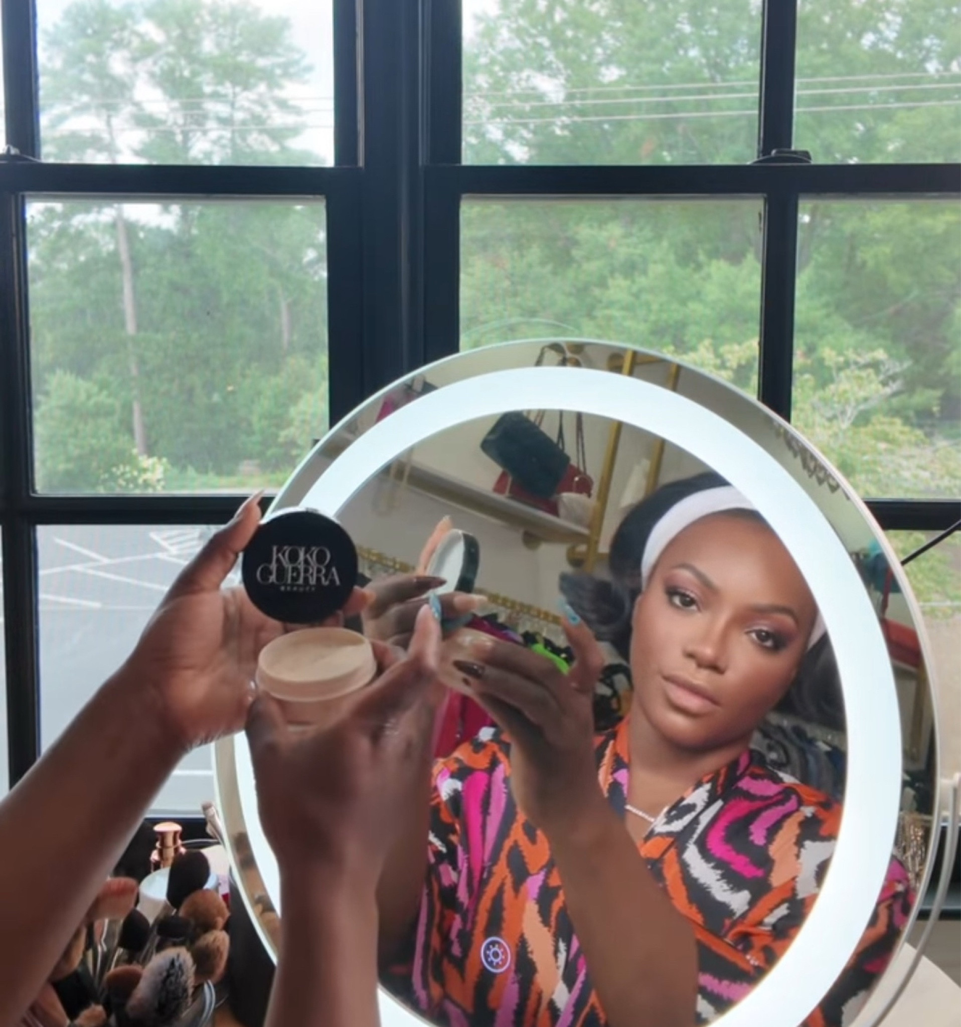 My vanity mirror is sold out but I do own the linked alternative and they are comparable! 