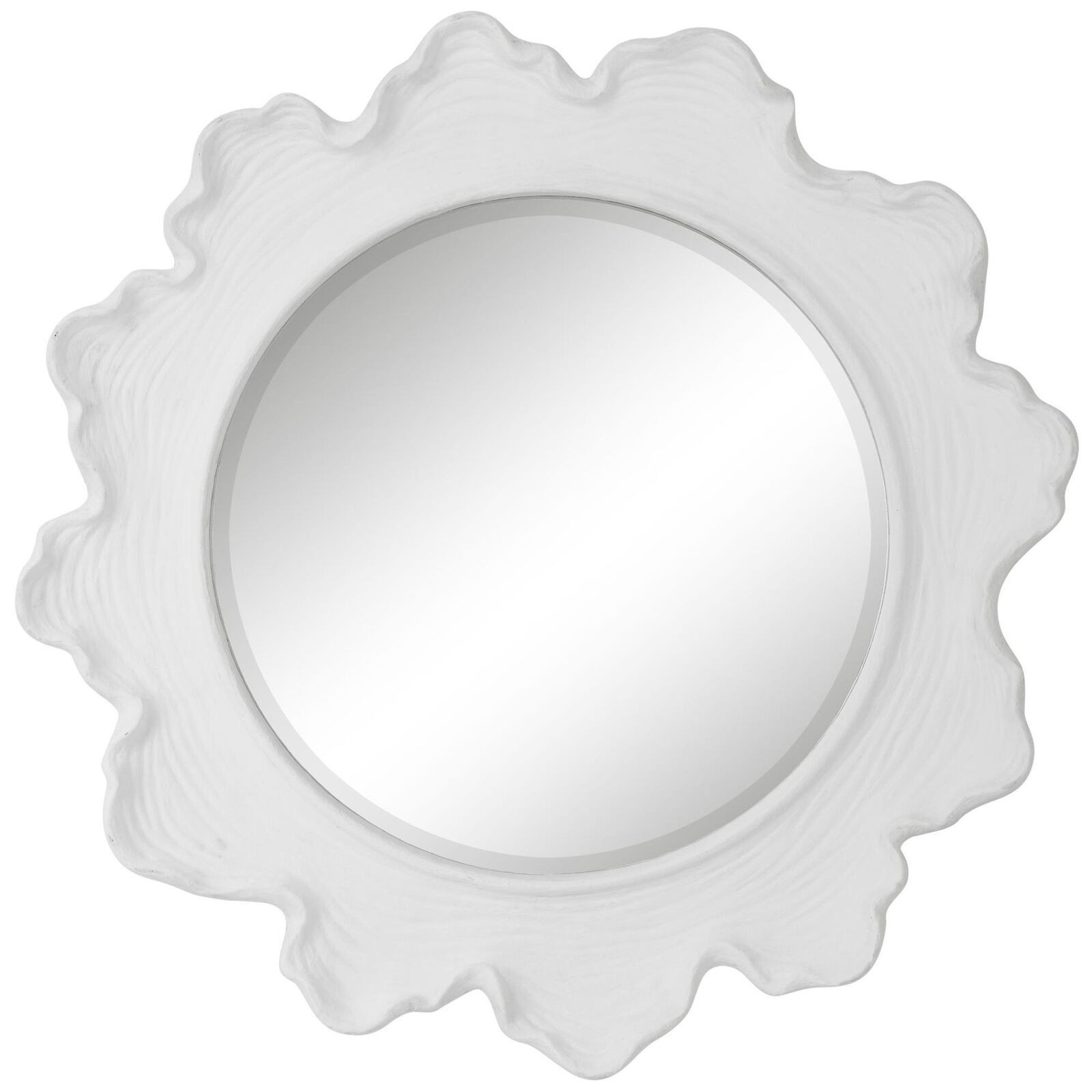 Uttermost Sea Coral White Round Mirror Decorative Mirrors by Uttermost | 1800 Lighting