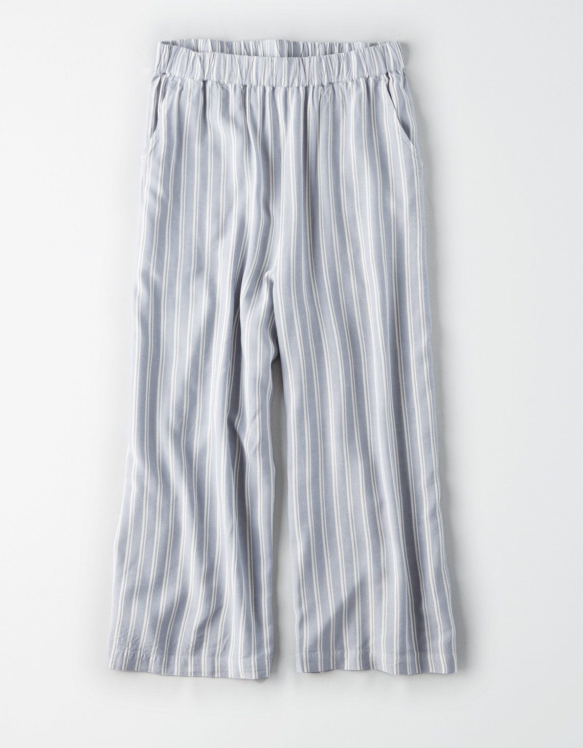 AE SMOCKED WIDE LEG CULOTTE, Blue | American Eagle Outfitters (US & CA)