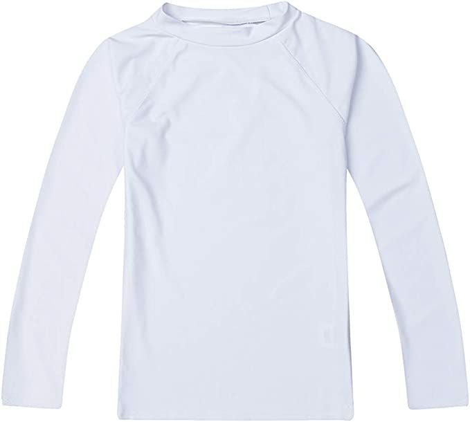 ESTAMICO Boys' UPF 50+ Long-Sleeve Rashguard Athletic Swim Shirt | Amazon (US)