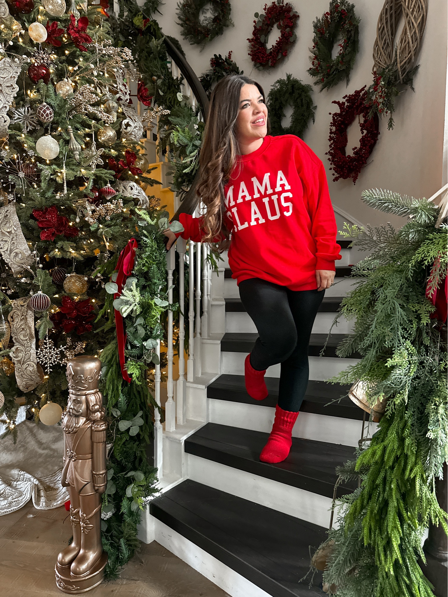 Obsessed!! Mama Claus! 
#holiday #holidaysweater #holidayfashion

#LTKHoliday #LTKSaleAlert #LTKStyleTip