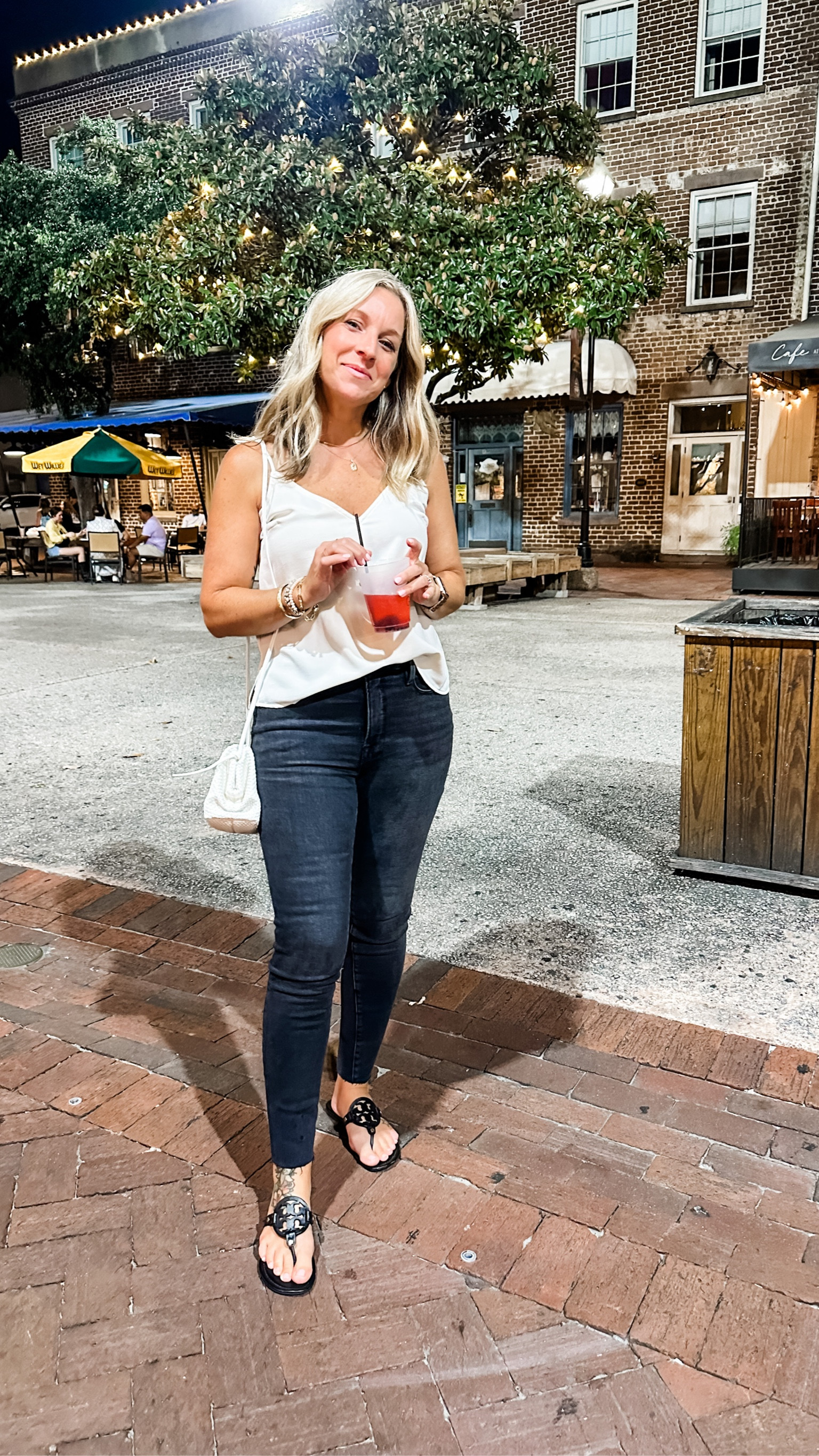 Black jeans and a white cami...

#LTKFind #LTKstyletip #LTKunder50